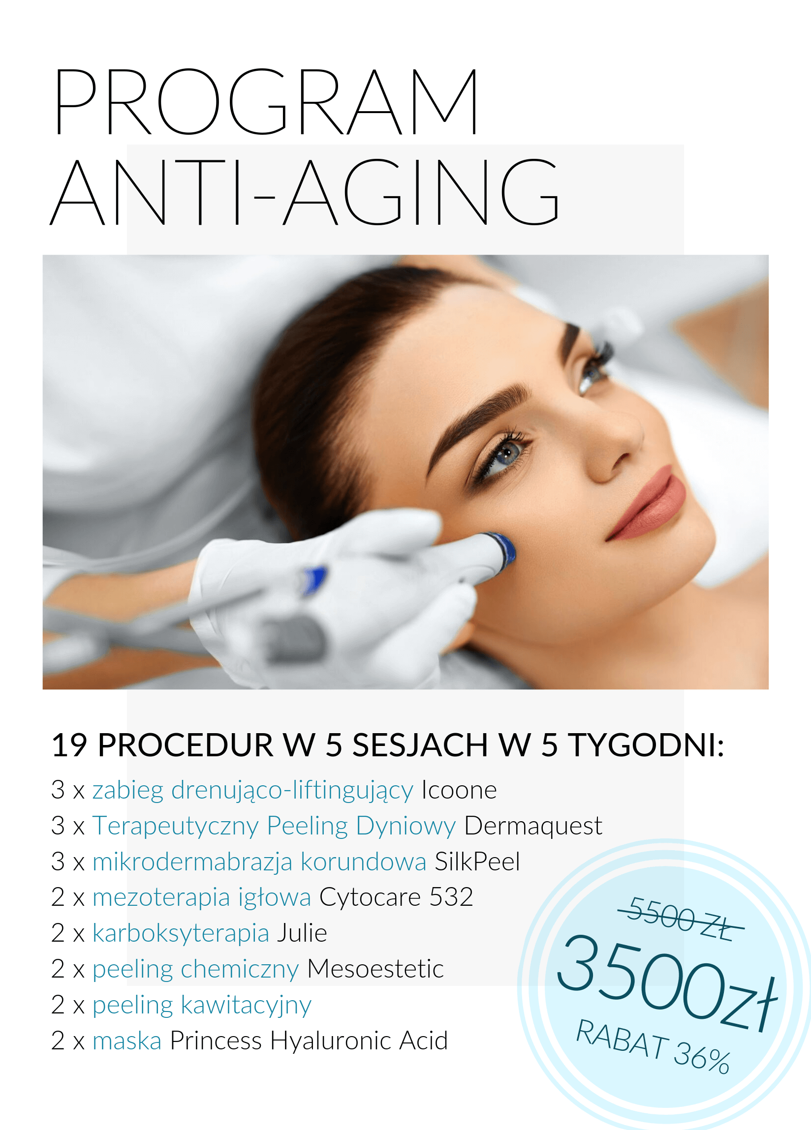 Program Anti-Aging — rewitalizacja i wygładzenie skóry twarzy