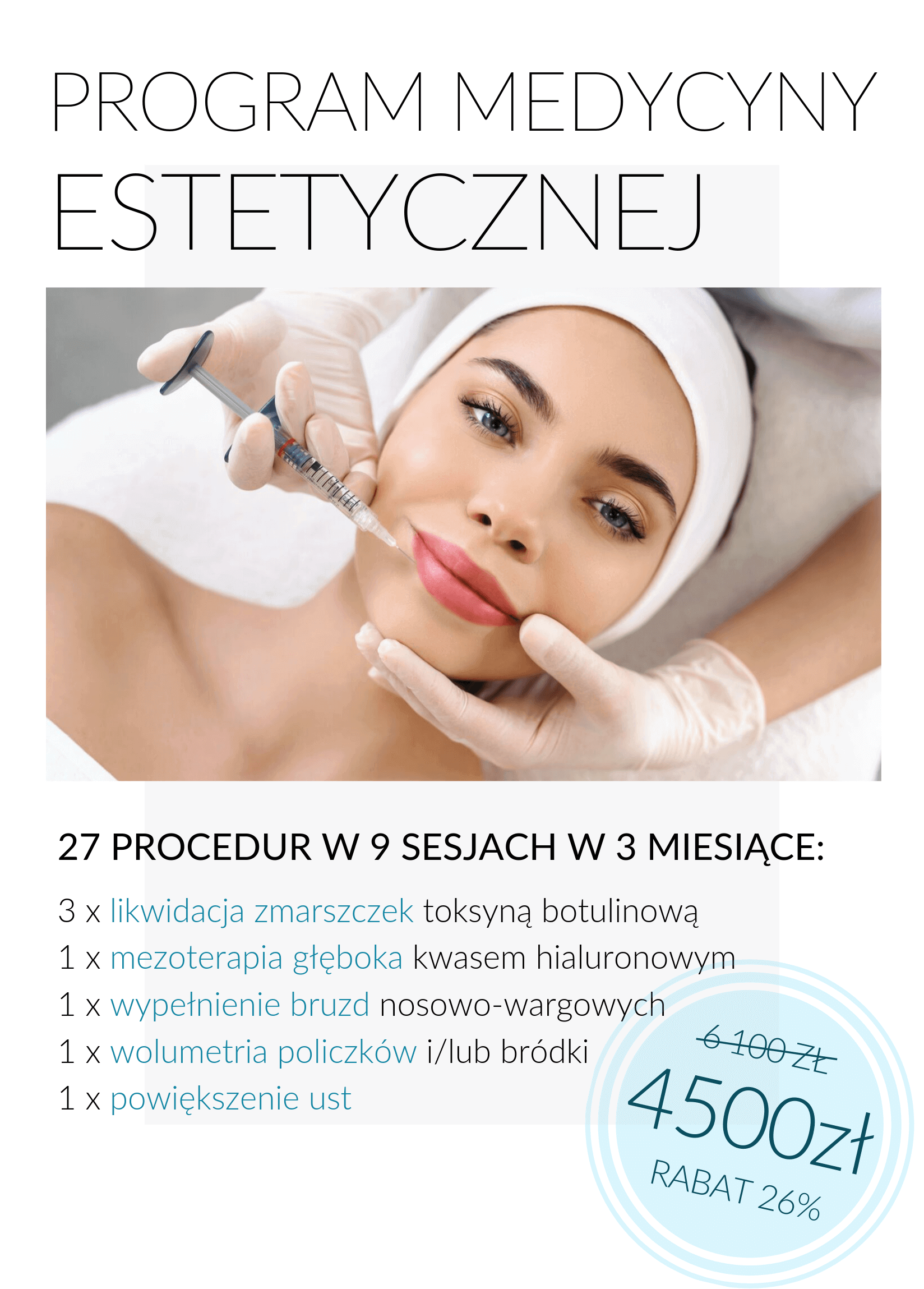 Program zabiegowy na twarz — Velvet Skin Clinic Warszawa