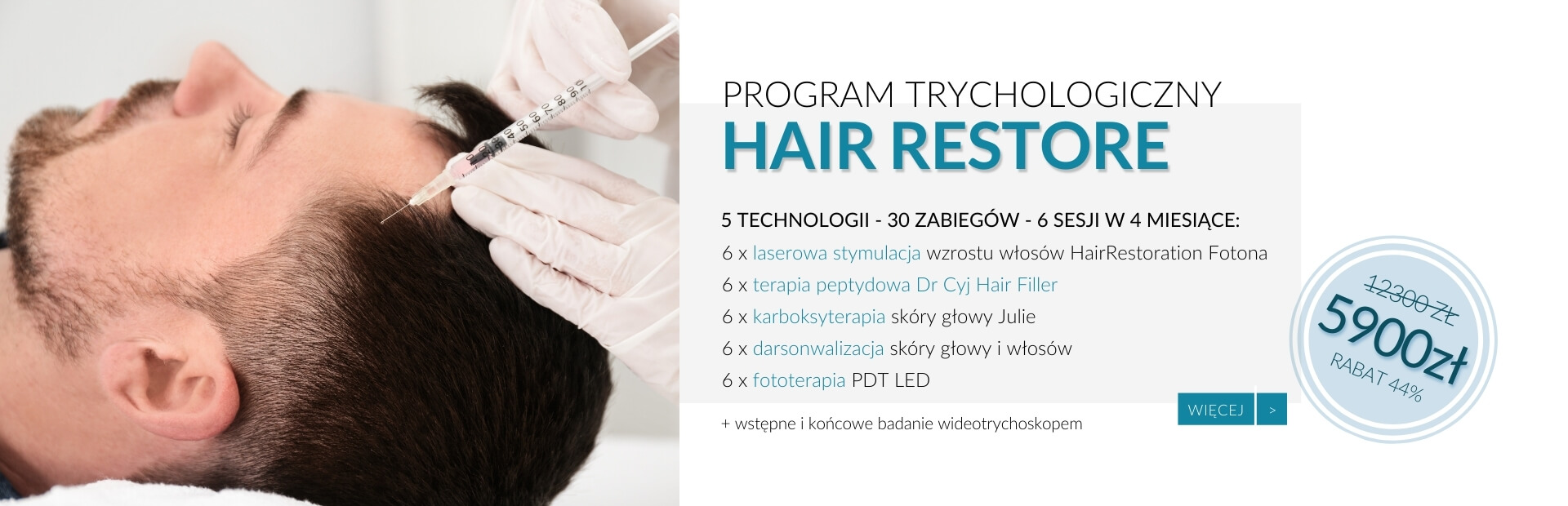Program Hair Restore — zabieg w Velvet Skin Clinic