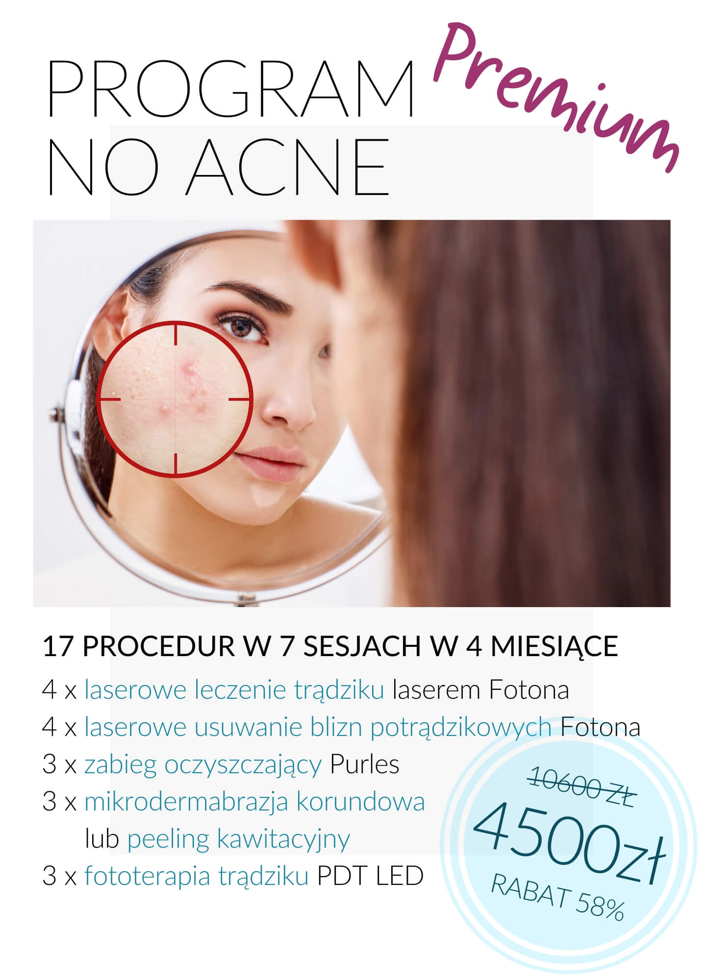 Programy antytrądzikowy No Acne — Velvet Skin Clinic